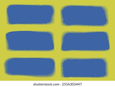 Rectangular grainy frames with various patterns