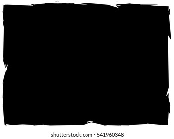 Rectangular grungy frame, grungy border with painted effect