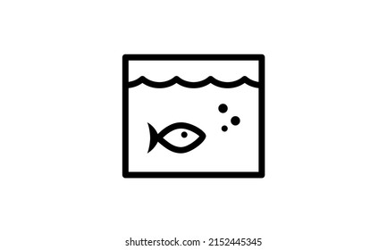 rectangular icon vector icon simple perfect pixel outline design with white background good for pet shop