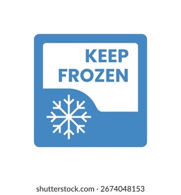 Etiqueta de Producto congelado Keep Rectangular
