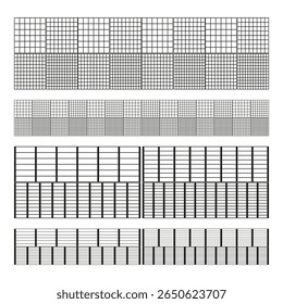 Compilação retangular em rede. Matrizes topológicas variáveis. Vetor de alinhamento modular. Superfícies de plantas de engenharia.