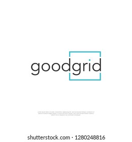 rectangular line logo design template. creative sign. Universal vector icon. - Vector