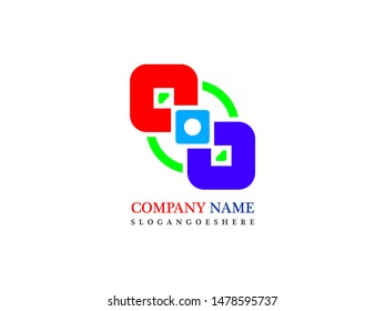 rectangular logo vector. editable logo