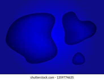Rectangular modern background. Horizontal blue template. Vector illustration.