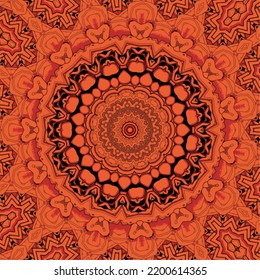 Rectangular multicolored ornament for design and background