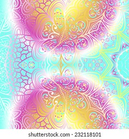 Rectangular multicolored ornament for design and background