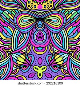 Rectangular multicolored ornament for design and background