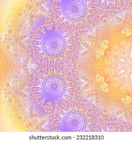 Rectangular multicolored ornament for design and background