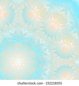 Rectangular multicolored ornament for design and background