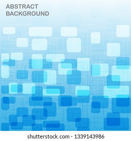 Rectangular pattern at a blue background