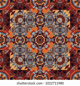 Rectangular pattern for your business design. Geometric background in Origami style with gradient. Orange, brown and gray vector polygonal illustration, which consist of rectangles.