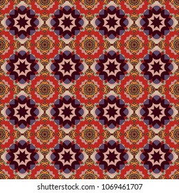 Rectangular pattern for your business design. Geometric background in Origami style with gradient. Brown, red and pink vector polygonal illustration, which consist of rectangles.