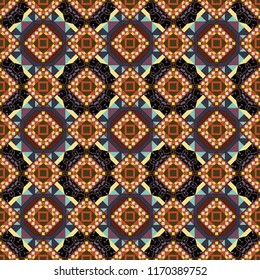 Rectangular pattern for your business design. Geometric background in Origami style with gradient. Black, brown and orange vector polygonal illustration, which consist of rectangles.