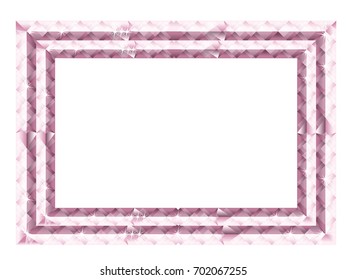 Rectangular pink diamond decorative frame, decorative ruling, ornament, vector data