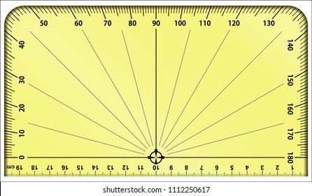 rectangular protractor ruler stock vector royalty free 1112250617 shutterstock