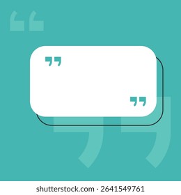 A rectangular quote box with a drop shadow. Designed to highlight messages, reviews, or important notes in a stylish and clear way. Ideal for blogs, social media, and presentations.
