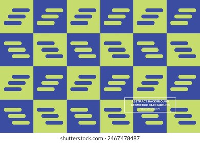 Rectangular and Rectangle Shapes and Designs Blue and Green Colors Geometric Pattern Abstract Pattern Seamless 