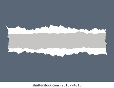 Rectangular Ripped paper. torn paper. Decoration and texture. for your presentation background