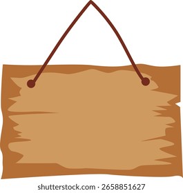 Rectangular rustic label board with hanging rope. Great for farm signs, handmade branding, or vintage craft markets.