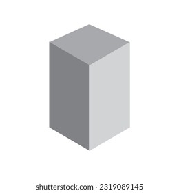 Rectangular shape flat. Vector image