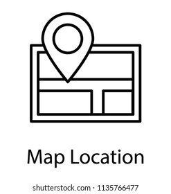 
A rectangular shape with showing some locations a map pointer, whole graphic for map and destination icon
