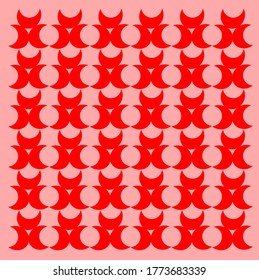 rectangular shape that blends with a circle that intersects rectangles as much as four which forms a large rectangle with width six and height six
