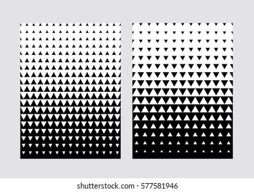 Rectangular shapes with halftone effects. Vector design.