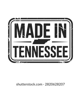 Rectangular stamp with text distressed black ink on white background