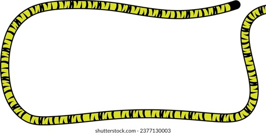 rectangular tiger tail frame with copy space for text or design