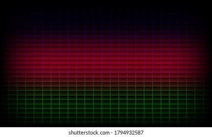Rectangular vector illustration in black, red and green colors perfect for abstraction backgrounds