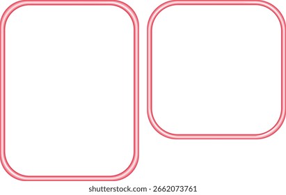 rectangular vector photo and collage frame