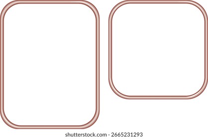 rectangular vector photo and collage frame