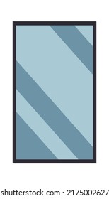 Rectangular Window Icon. Vector Illustration