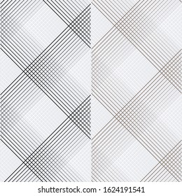 Rectilinear mesh pattern, diagonal, seamless vector background.