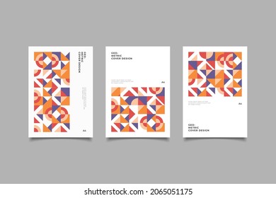 Recto cover abtract art geometric background