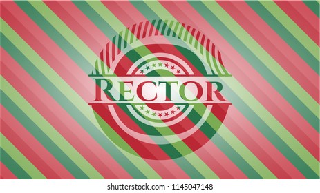 Rector christmas style emblem.