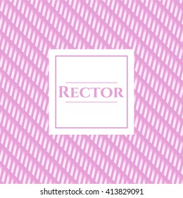 Rector colorful poster