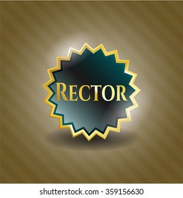 Rector gold emblem
