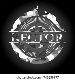 Rector grey camo emblem