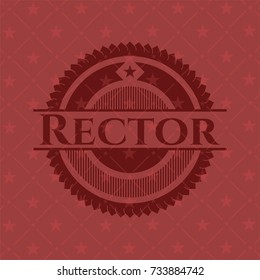 Rector red emblem