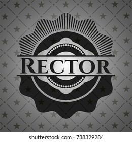 Rector retro style black emblem