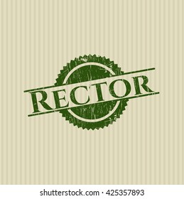 Rector with rubber seal texture