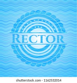 Rector water representation badge.