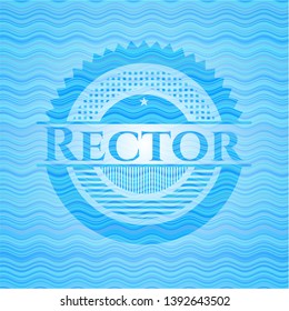 Rector water wavec oncept emblem. Vector Illustration. Detailed.