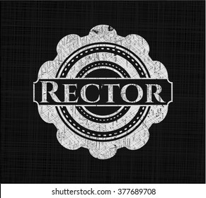 Rector written on a blackboard