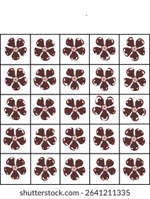 recurrent flower images. Repeated rear