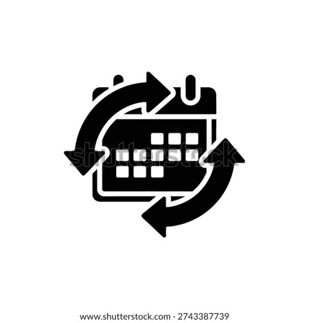 Recurring Calendar Event Cycle Icon
