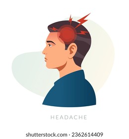Recurring Headache - Migraine Icon as EPS 10 File