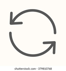 Recursion Rotation Icon Vector Stock Vector (Royalty Free) 379810768 ...