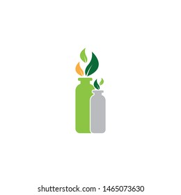 Recyclable bottle icon vector illustration